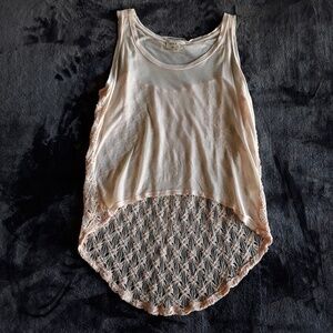 💜 Cloth & Stone | NWOT Blush Knit High low Tank Top y2k anthropologie pink